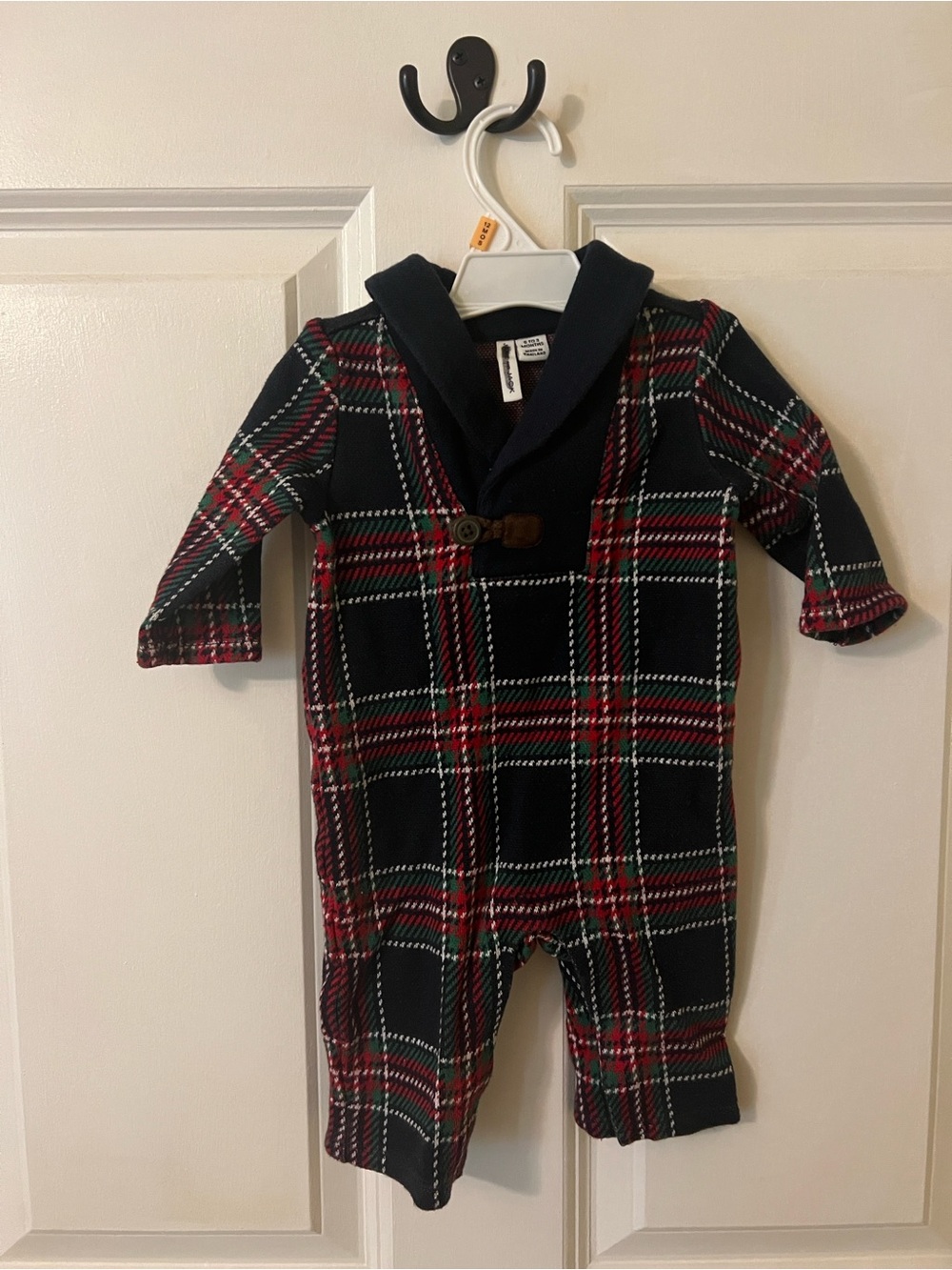 Janie and Jack Infant Plaid Collared Jumper